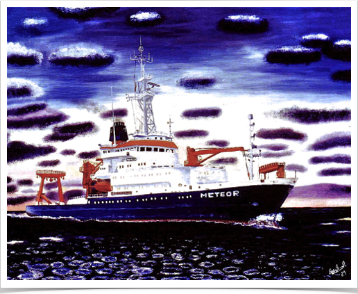 FS METEOR in Arctic Oil painting by S. Alshuth.
