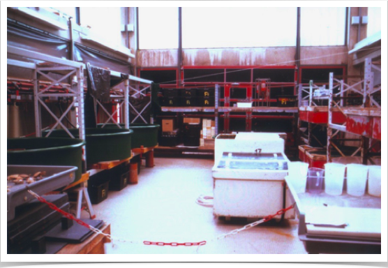 Fish rearing facility at Marine Research Station Helgoland Island. 