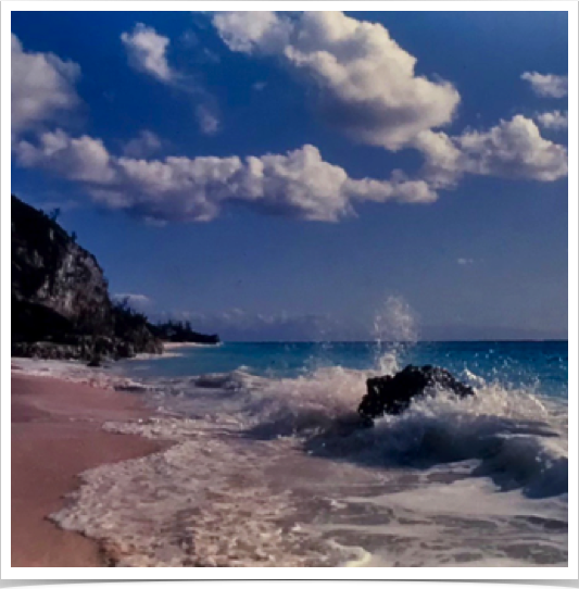 Bermuda's pink sand beaches and clear, cerulean blue ocean waters.