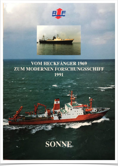 Book cover: From Fishing trawler to modern research vessel - conversion of FS SONNE. By Dr. S. Alshuth.
