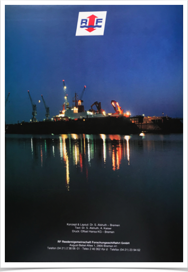 Back cover of FS SONNE conversion book - by Dr. S. Alshuth.
