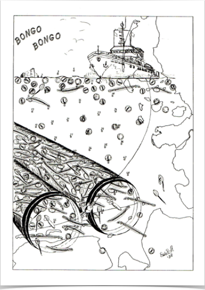 BONGO plankton net station grid for ichthyoplankton. collection.