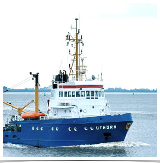 FS UTHÖRN on
 ichthyoplankton expedition.
 