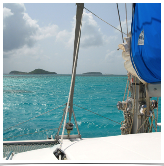 Anchorage at Mayreau Gardens with beautiful views of the Tobago Cays.