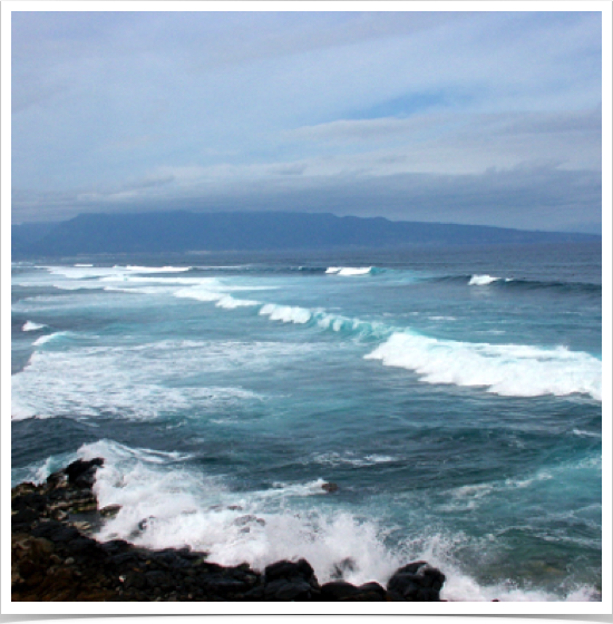 Ho’okipa coast - on the north shore of Maui.