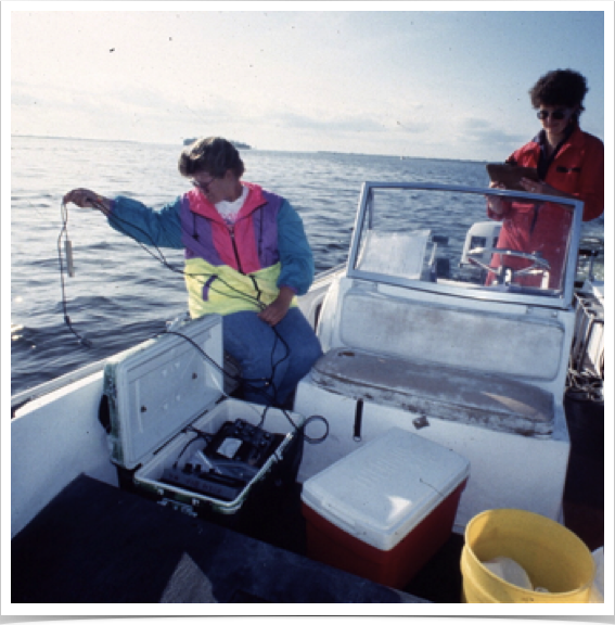Monitoring oceanographic 
environmental parameters at various fish spawning sites.
