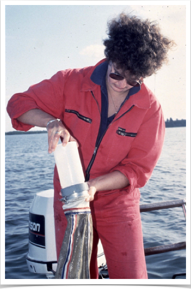 Preparing for next sample site - ichthyoplankton  collection in Indian River Lagoon.