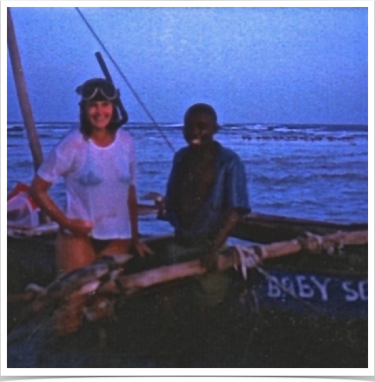 Dr. Alshuth and African captain of "Baby Sea" - exploring Kenya's Wasini Island. "Hakuna matata" - no worries.