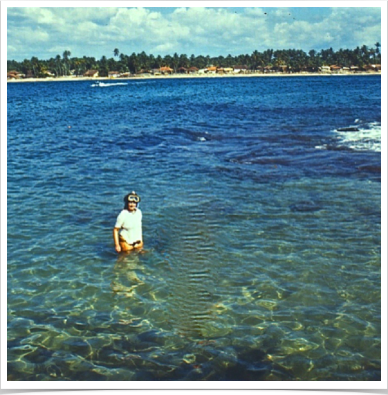 Dr. Alshuth exploring the reefs around  Beruwela -  located on the south-west coast of Sri Lanka.