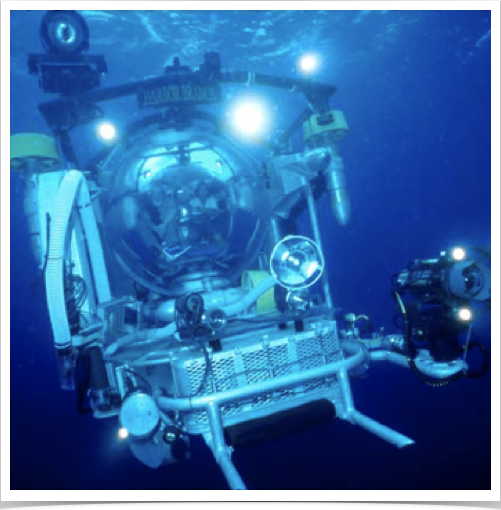 The underwater laboratory is on station and starts collecting samples