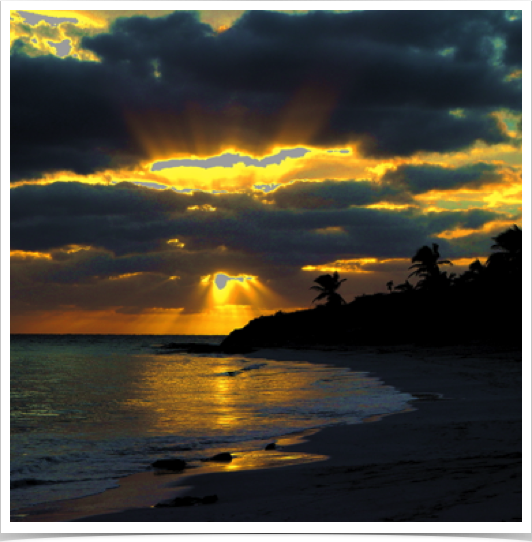 Magnificent sunset in The Bahamas. Magnificent sunset in The Bahamas.