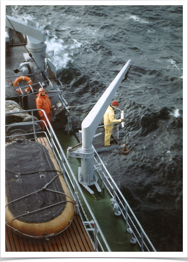 Oceanographic parameters tested with physical CTD probe and Niskin Bottle sampler for vertical temperature, salinity and oxygen profile analysis 