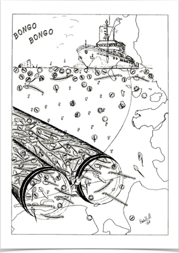 BONGO plankton net station grid for ichthyoplankton. collection.