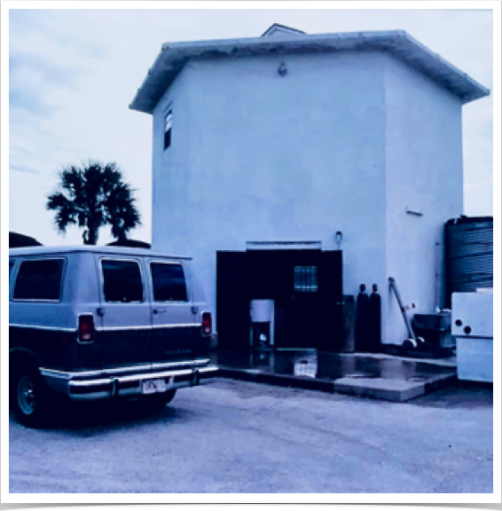 FIT's Vero Beach Marine Laboratory - Tracking Station. Larval spiny lobster rearing facility.
