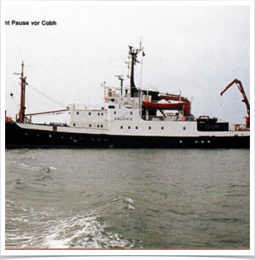 FS VALDIVIA in Cork, Ireland. FS VALDIVIA in Cork, Ireland.