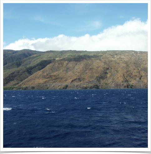 View of rugged Lānaʻi coast.