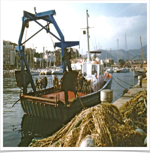 Research vessel NEREIS  in Banyuls-sur-Mer, Mediterranean Sea 