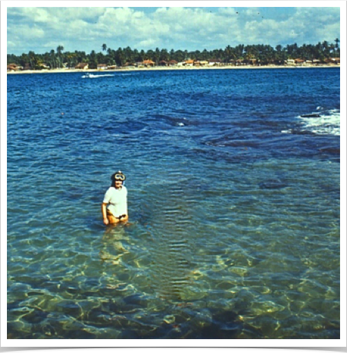 Dr. Alshuth exploring the reefs around  Beruwela -  located on the south-west coast of Sri Lanka.
